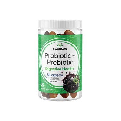 Swanson Probiotic + Prebiotic Ostružina 60 ks gummies
