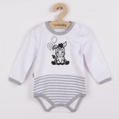 New Baby Kojenecké bavlněné body Zebra exclusive
