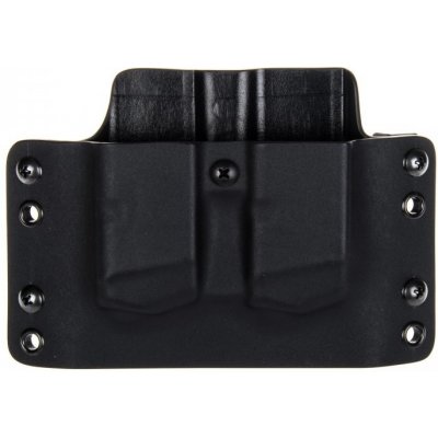 RH Holster kydex 2x zásobník Glock 17 vnější pravé bez swtg. černé průvlek 45 mm – Zboží Dáma