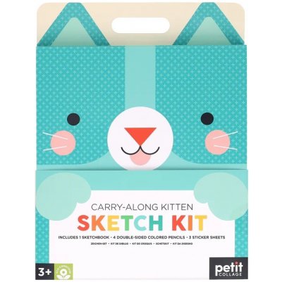 Petit Collage Cestovní výtvarná sada Kočka – Zboží Dáma