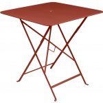 Fermob Bistro 71 x 71 cm Zemitě červený kovový skládací stůl – Hledejceny.cz