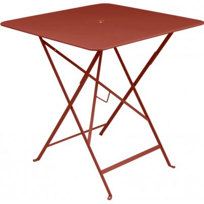 Fermob Bistro 71 x 71 cm Zemitě červený kovový skládací stůl – Hledejceny.cz