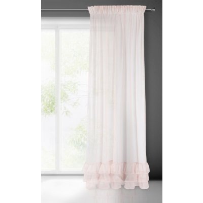 HOTOVÁ ZÁCLONA RAJA NA PÁSCE 140X270 CM RŮŽOVÁ – Zboží Mobilmania