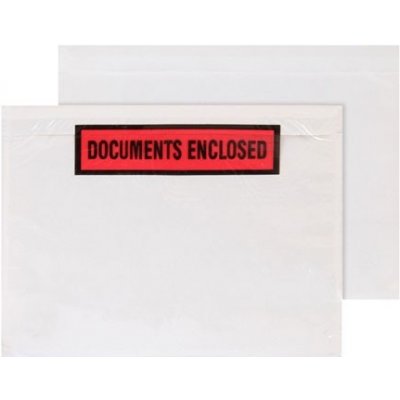 Obálka C6 na balíky Documents Enclosed, 100 ks – Zboží Živě