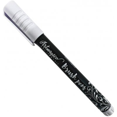 Artmagico akrylový fix se štětečkovým hrotem brush pen bílá – Sleviste.cz
