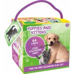 Jiri Models Pexeso na cesty Šteňátka a kotátka + omalovánky v krabičce – Zboží Živě