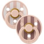 Bibs Studio Colour Block dudlíky kaučuk 2ks Blush – Sleviste.cz