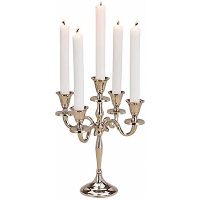 Nefertitis Svícen kovový čtyřramenný pro stolní svíčky 27 cm NF32902 - 23 x 27 cm – Zboží Dáma