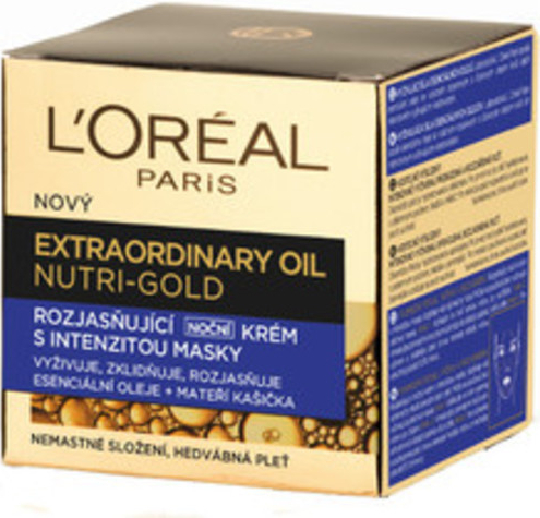 L'Oréal Nutri-Gold Extraordinary Oil noční vyživující krém 50 ml od 280 Kč  - Heureka.cz