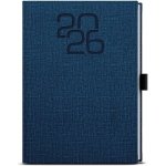 Baloušek Tisk Oskar Fabric A5 týdenní 2026 modrý – Hledejceny.cz