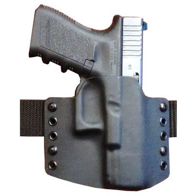 RH Holsters kydex Glock 26 pravé rub černé poloviční sweatguard