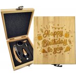 Sablio Dárková sada na víno Happy birthday to you 3: 147×168×49 mm – Hledejceny.cz