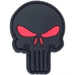 WARAGOD Nášivka 3D Punisher red eyes 5x4cm – Zbozi.Blesk.cz