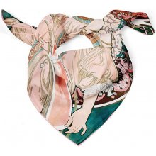 Hedvábný šátek Reverie Alfons Mucha