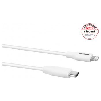 Avacom DCUS-MFIC-120W USB-C - Lightning, MFi certifikace, 120cm, bílý