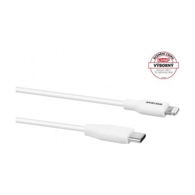 Avacom DCUS-MFIC-120W USB-C - Lightning, MFi certifikace, 120cm, bílý