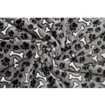 Coral fleece Soft - Psí tlapky a kosti – Hledejceny.cz