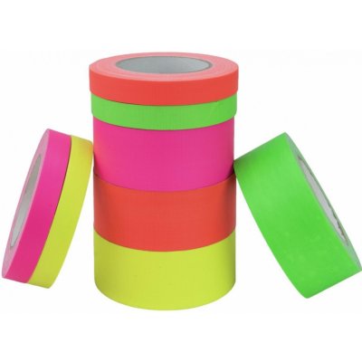Gaffa páska UV aktivní neonově oranžová 19 mm x 25 m – Sleviste.cz