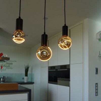 Segula LED Illusion G125 Crescent top E27 6W kouřový 55481 – Zboží Živě