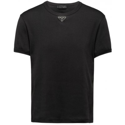 PRADA Logo Black tričko černá – Zboží Mobilmania