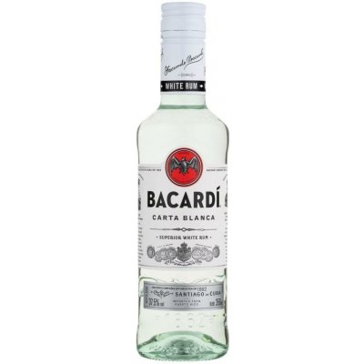 Bacardi Carta Blanca 37,5% 0,35 l (holá láhev) – Hledejceny.cz