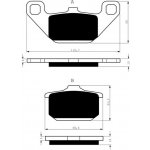 Přední brzdové destičky Goldfren Kawasaki VN 1500 SE/Vulcan 1988-1995 směs S3 | Zboží Auto