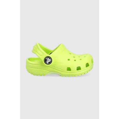 Crocs Dětské pantofle zelená – Zboží Dáma