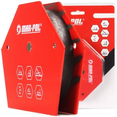MAR-POL M79414 Úhlový magnet 30°/45°/60°/75°/90°/135°, 35kg – Hledejceny.cz