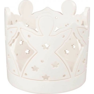 Anděl Přerov Svícen andílci porcelánový 10,5 x 10 x 10,5 cm – Hledejceny.cz
