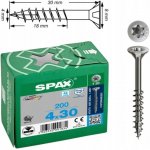 SPAX zápustná hlava 4x30mm částečný závit TX20 certifikovaný nerez A2 (200 ks) – Hledejceny.cz
