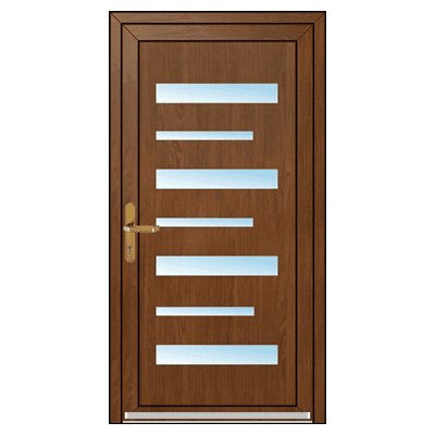 OknaDvereNaMiru.cz Vchodové dveře STYL 6100 antracit 90 x 215 cm – Zboží Mobilmania