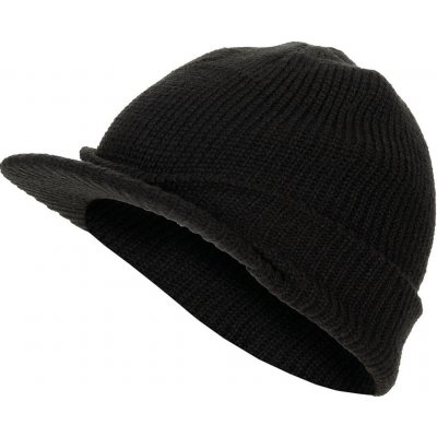MFH int. comp. Čepice pletená s kšiltem US SHIELD ČERNÁ – Hledejceny.cz