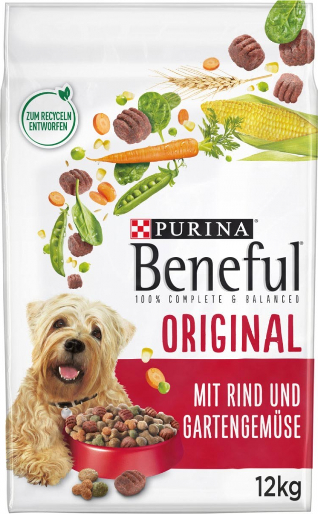 Purina Beneful Original hovězí & zelenina 12 kg