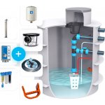 Plastino Sestava samonosný 4m3 nádrž k zalévání a splachování WC – Zboží Mobilmania