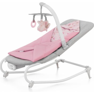 Kinderkraft houpátko vibrující s melodií Felio 2 Peony Rose – Zboží Mobilmania