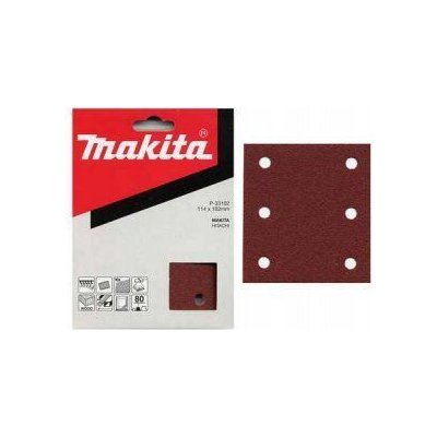 MAKITA P-33124 brusný papír 114*102mm, K120, 10ks, suchý zip – Sleviste.cz