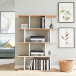 Kalune Design Harmon knihovna bílá/přírodní – Zboží Mobilmania
