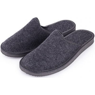 Vlnka Pánské filcové pantofle Michal černá – Zboží Dáma