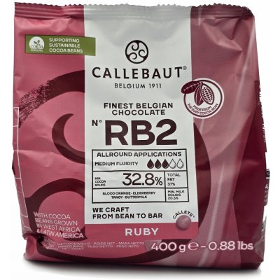 Callebaut RUBY čokoláda 400 g – Zbozi.Blesk.cz
