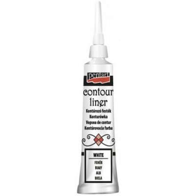 Pentart Konturovací liner univerzální 20 ml BÍLÁ – Zboží Dáma