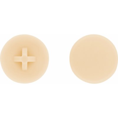 Plastová krytka na šrouby/vruty TX25 světle hnědá pr. 15 mm, 30 ks – Hledejceny.cz