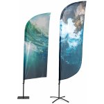 Jansen Display Beachflag Alu Wind 255cm Total Height – Zboží Živě