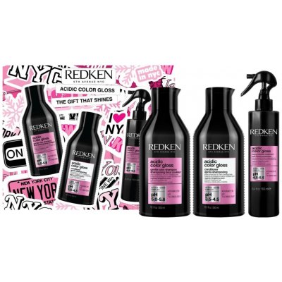 Redken Acidic Color Gloss Dream Big šampon 300 ml + kondicionér 300 ml + bezoplachová péče 150 ml dárková sada – Zboží Dáma