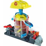 Hot Wheels City Deluxe set City Super Fire House – Zboží Mobilmania