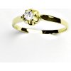 Prsteny Čištín žluté zlato prstýnek se zirkonem čirý zirkon T 1468