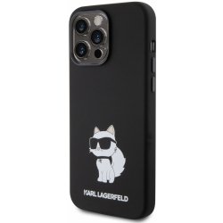 Karl Lagerfeld Liquid Silicone Choupette NFT iPhone 15 Pro Max Black