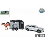 Kids Globe Mikro trading Traffic Volvo EX90 kov s přívěsem pro koně 28 cm – Hledejceny.cz