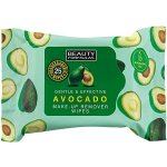 Beauty Formulas Avocado odličovací pleťové ubrousky s avokádovým olejem 25 ks – Hledejceny.cz