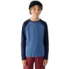 Dětské tričko Chlapecké tričko s dlouhým rukávem 4F JUNIOR LONGSLEEVE JWAW24TLONM293 32S DENIM