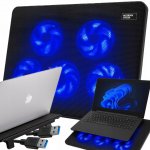 CHLADICÍ PODLOŽKA POD NOTEBOOK PODSVÍCENÍ 12-17'' – Zboží Živě